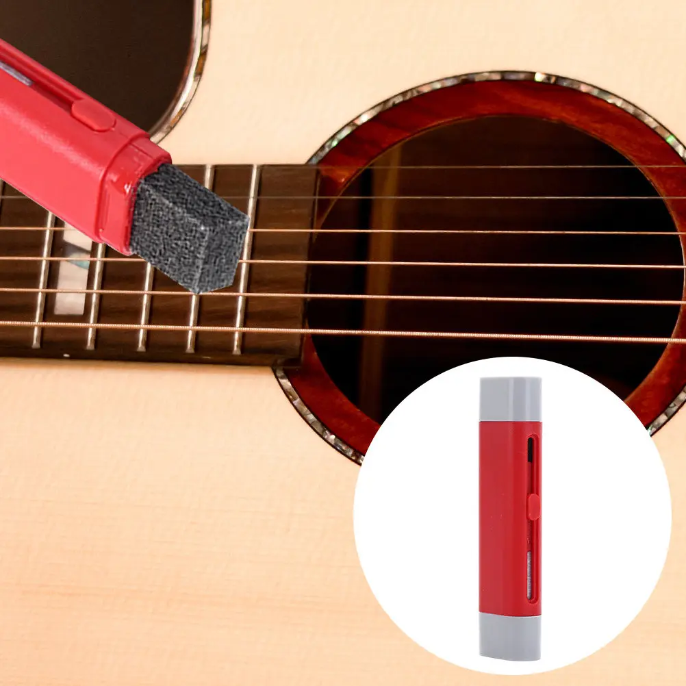 

String Instrument Cleaner Reusable Guitar Cleaning Tool for Fretboard Strings with Compact Design Ideal for Travel Use on