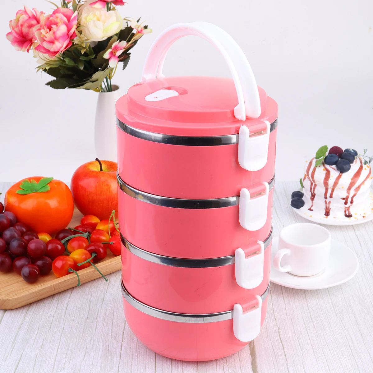 

1PC Stainless Steel Lunch Box Separate Insulated Lunch Box Color Multilayer Monolayer Lunch Box Portable Food Container for Stud