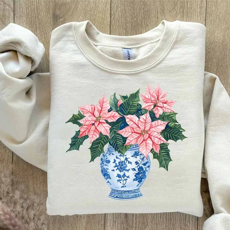 Impresión de transferencia DTF con tema de porcelana blanca para camisetas, regalo, pegatina de transferencia de calor de hierro champán, Navidad para ropa DIY
