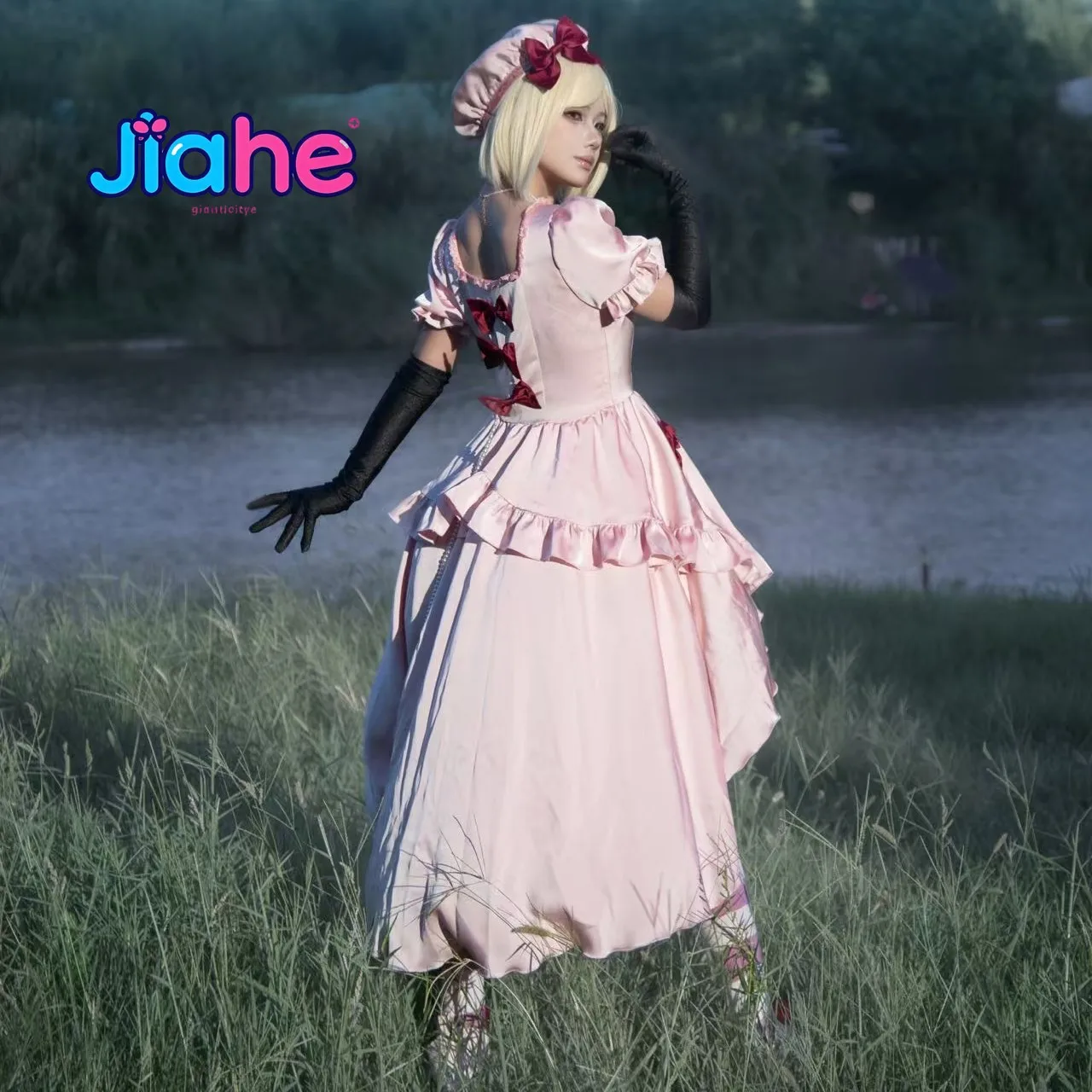 Umineko: When They Cry Cosplay Lambdadelta  Costume Long Dress Princess Gown Full Set Sweet Halloween Lolita Dress for Women view 2