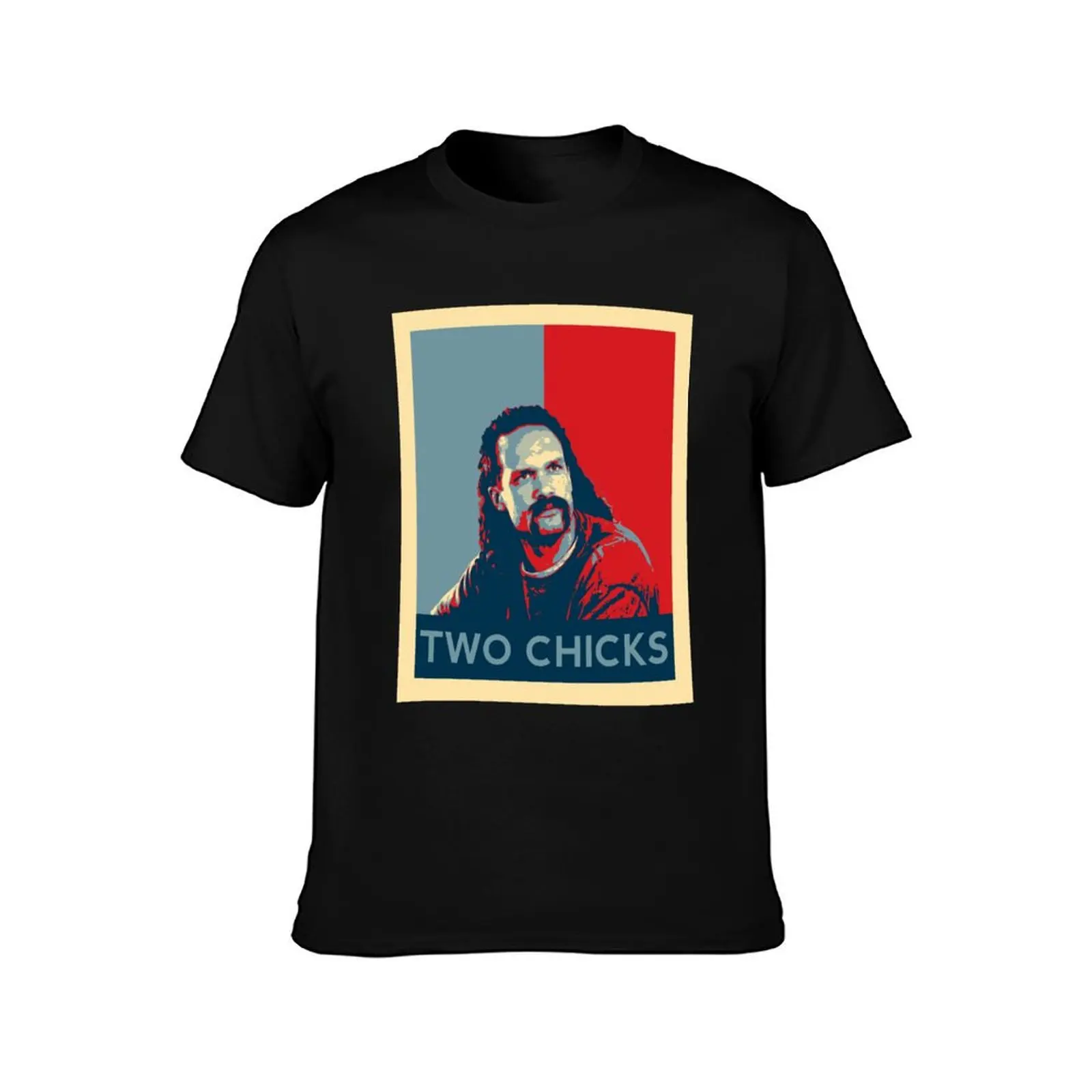 Men's Office Space Neighbor Lawrence - Two Chicks Same Time T-Shirt Casual Pattern Print Tee Shirt T-Shirt