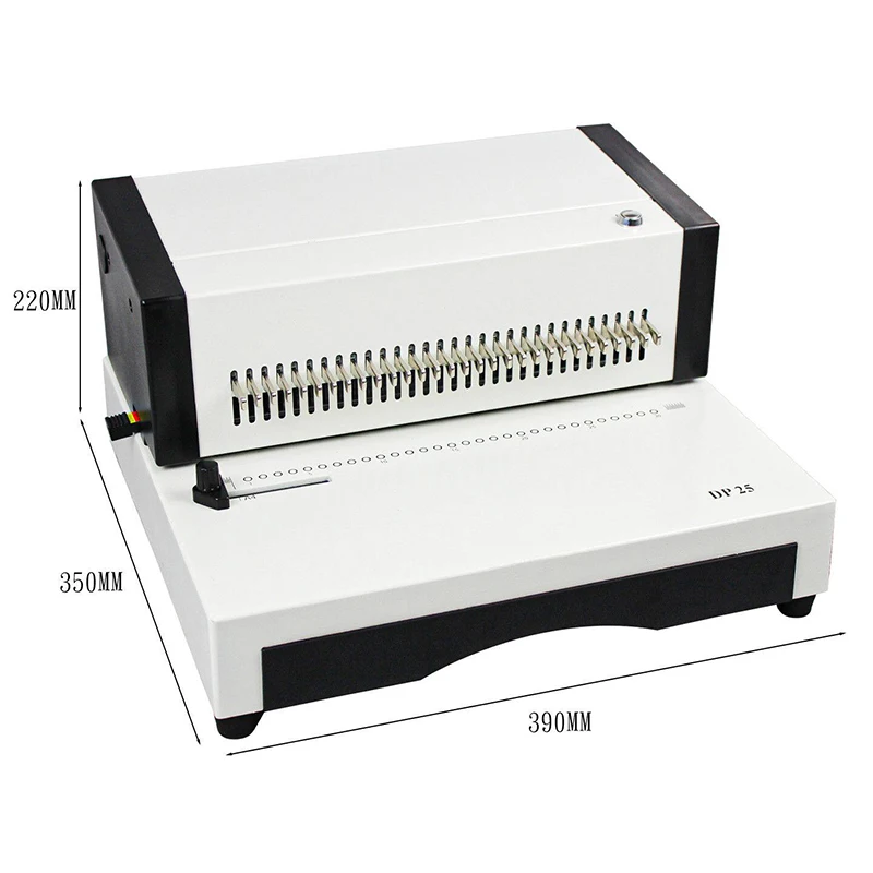 220V Electric Hole Punch, 34-Hole Ring Binding, Free Blade Removal, Electric Binding Machine, A4 Hole Punch DP25