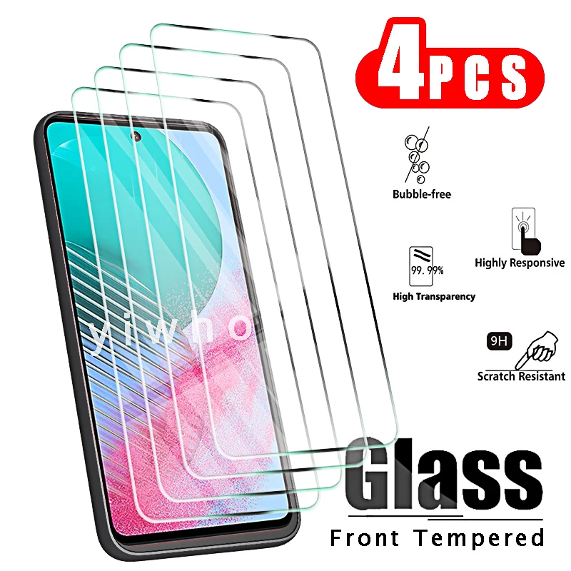 4pcs Tempered Glass for Samsung Galaxy M54 5G M34 M14 M04 M13 4G M23 M33 M53 5G Screen Protectors Protective Glass M 54 34 Film