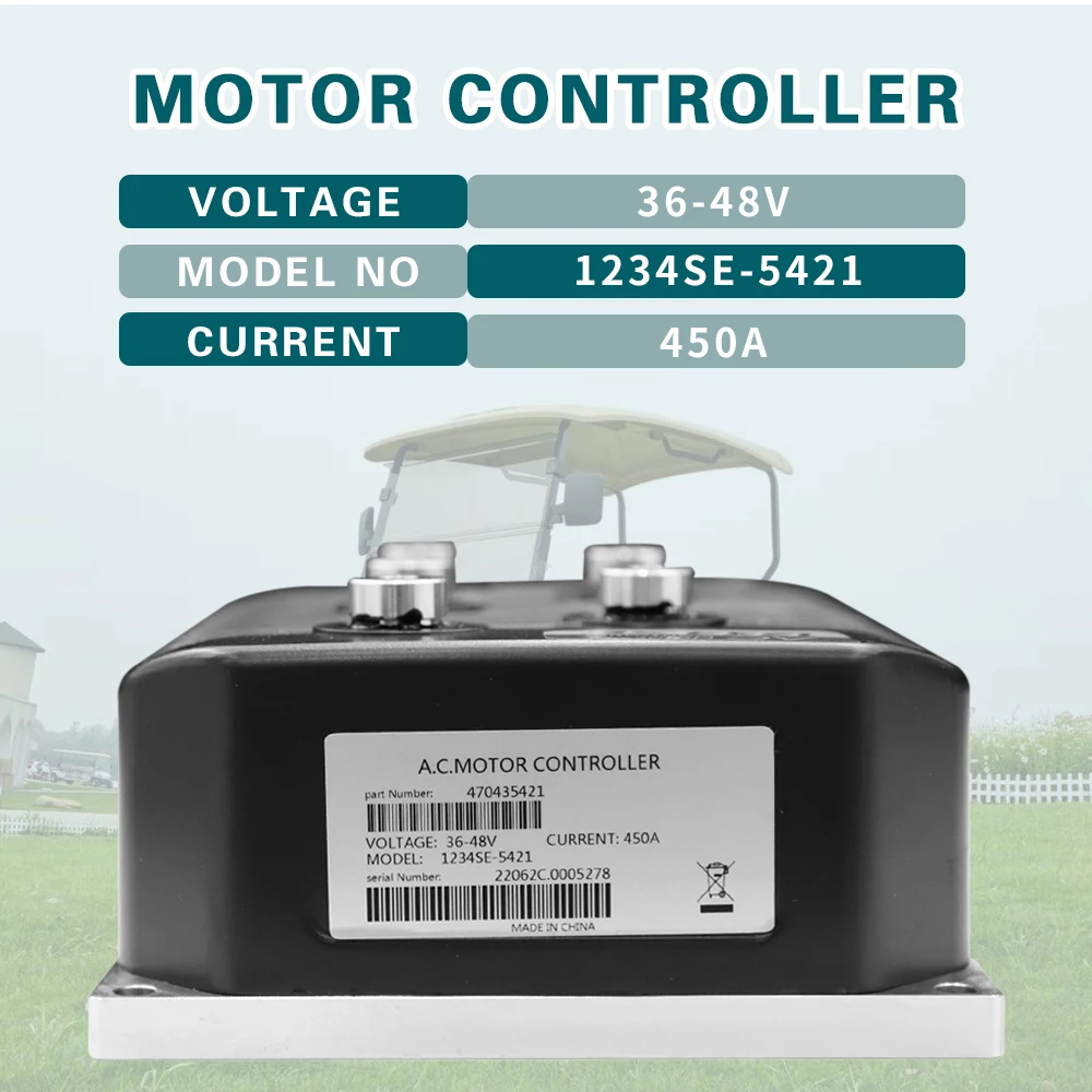 48V 450A Forklift pallet truck stacker AC Motor Controller for Curtis 1234SE-5421 for Forklift Ezgo Club Car Yamaha Golf Cart