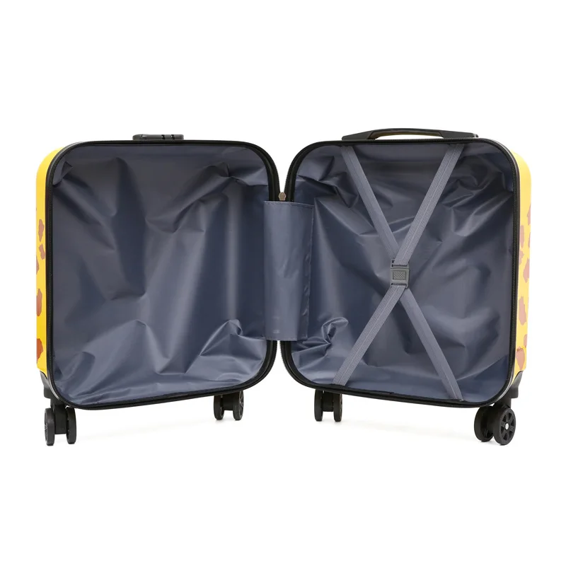 3D Cartoon Koffers Reizen Nieuwe Leuke Rolling Bagage Tas op Wielen 18 Inch Boarding Trolley Case