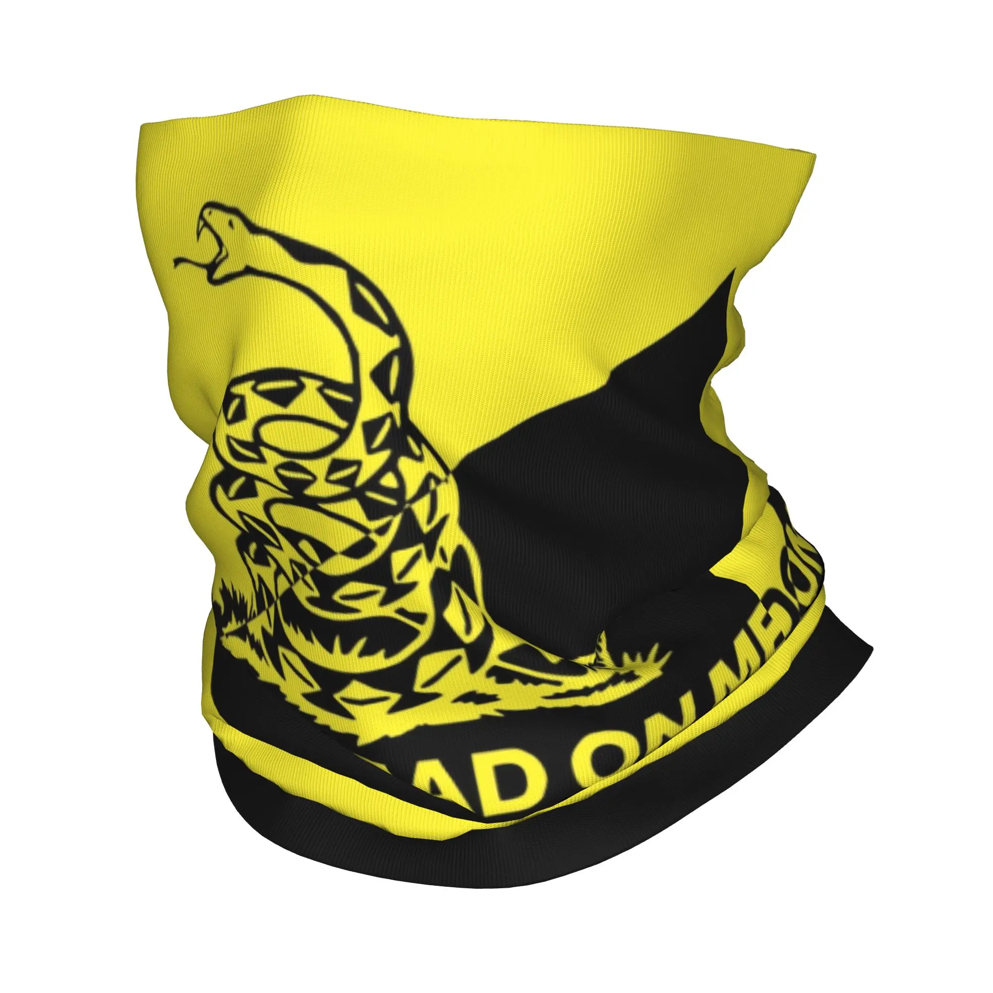 Dont Tread On Me Gadsden Flag Bandana Neck Gaiter UV Protection Face Scarf Cover Women Men  Headwear Tube Balaclava
