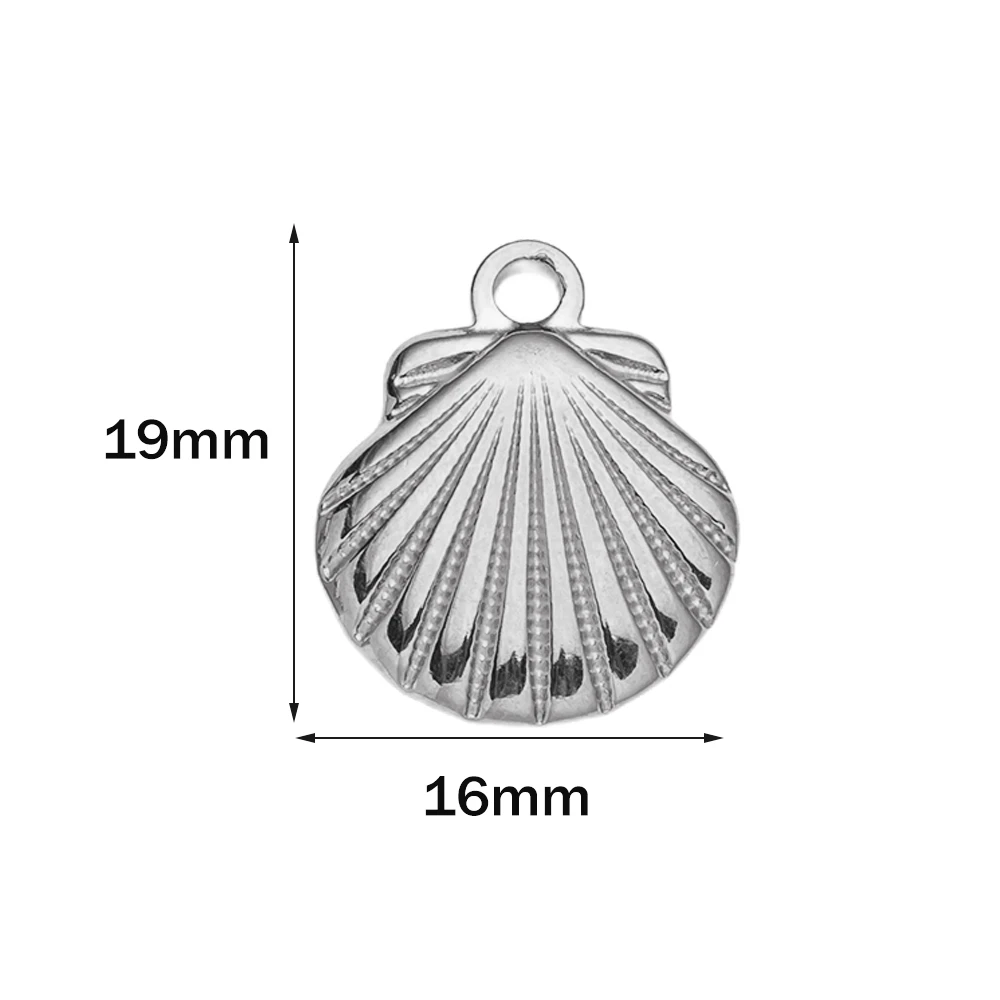 10 stuks roestvrijstalen zomerstrandbedels zeester schelp conch hangers voor DIY armband ketting oorbellen sieraden maken