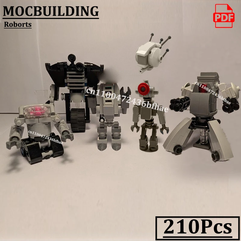 

Doll Scales Sci-Fi Robots MOCBUILDING Blocks DIY Model Spherical Robot with Antennas Construction Toys Gift Birthday Present