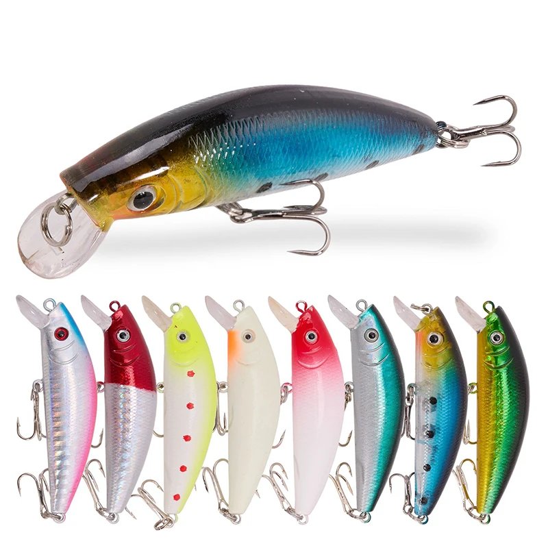 5Pcs/10Pcs Fishing Bait Minnow Lure Kit Saltwater Durable High-Efficiency pro Design Lure Set with Storage Box for Angling