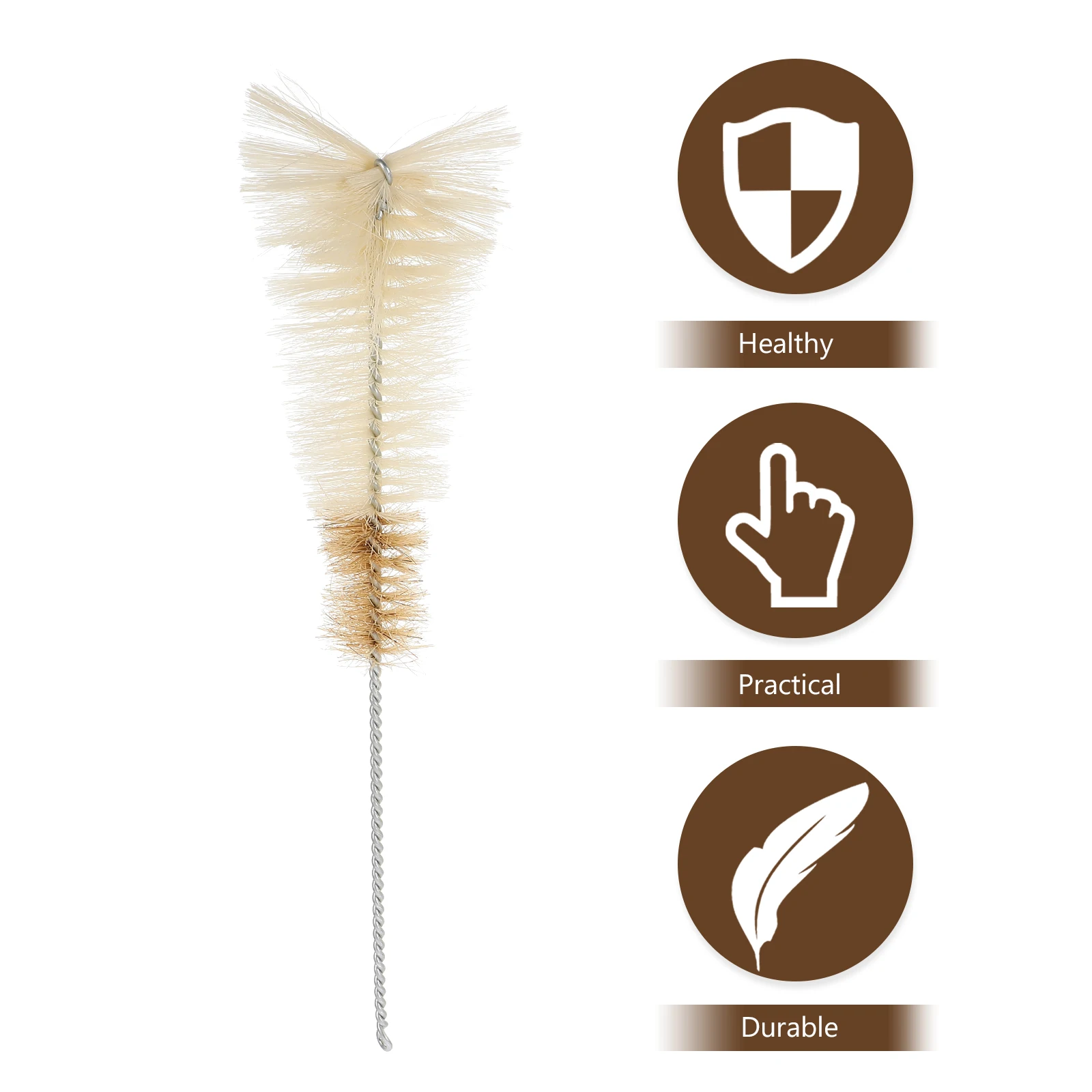 

5Pcs Test Tube Brush Nylon Laboratory Flask Cleaning Erlenmeyer Conical Boiling Flask Cleaner Durable Bristles