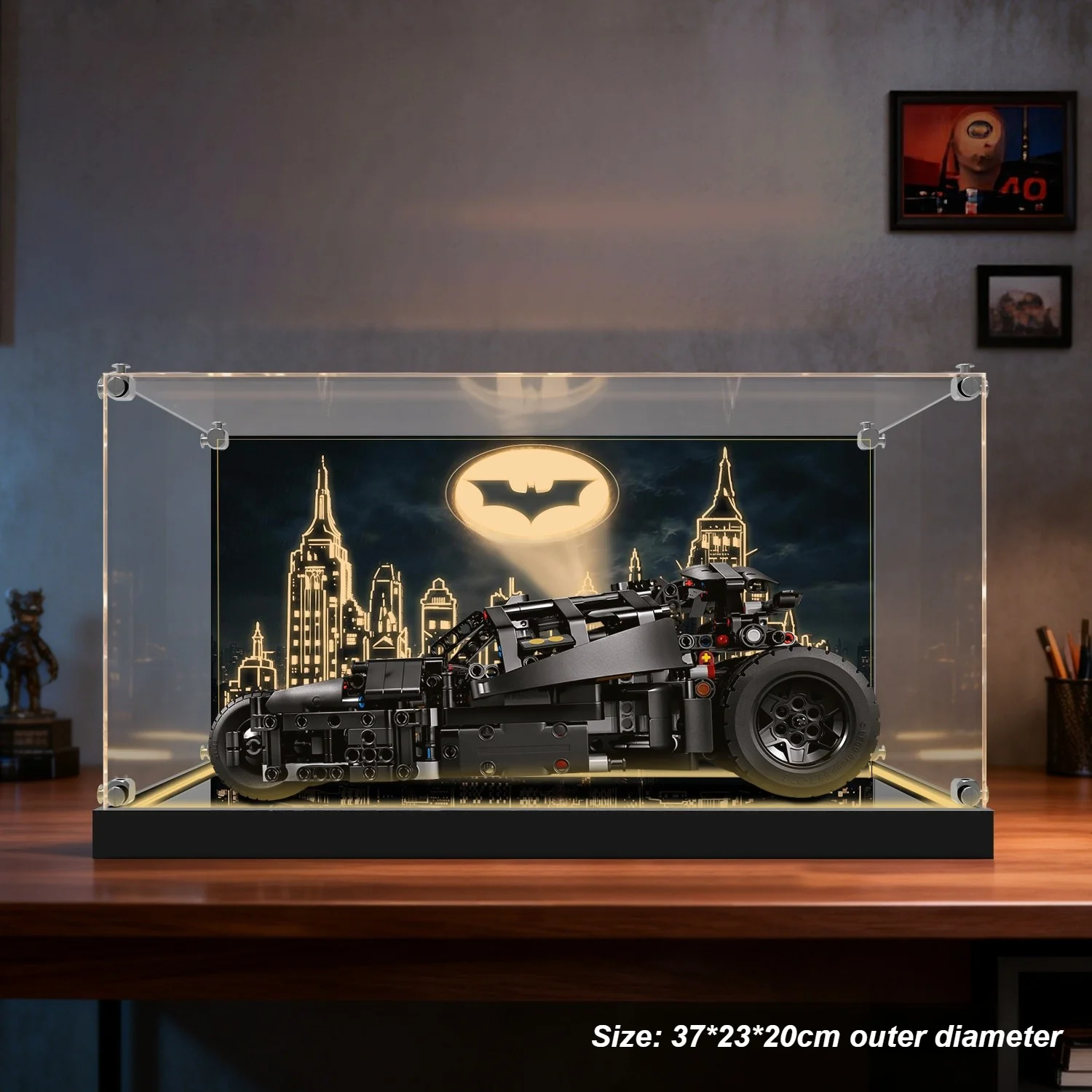 Luxurious Acrylic Dustproof Display Box for Lego 42239 Tumbler Car Model ShowCase Storage Box Organizer(Lego Set not Included)