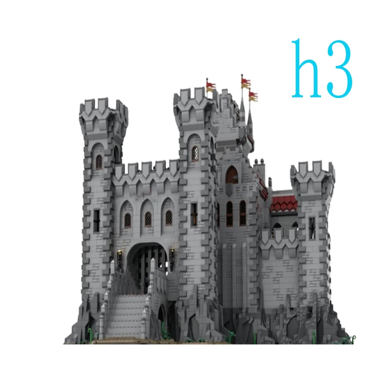 

Spot MOC-143001 10007pcs medieval building castle small particle assembly building blocks educational toy model ornaments gift s