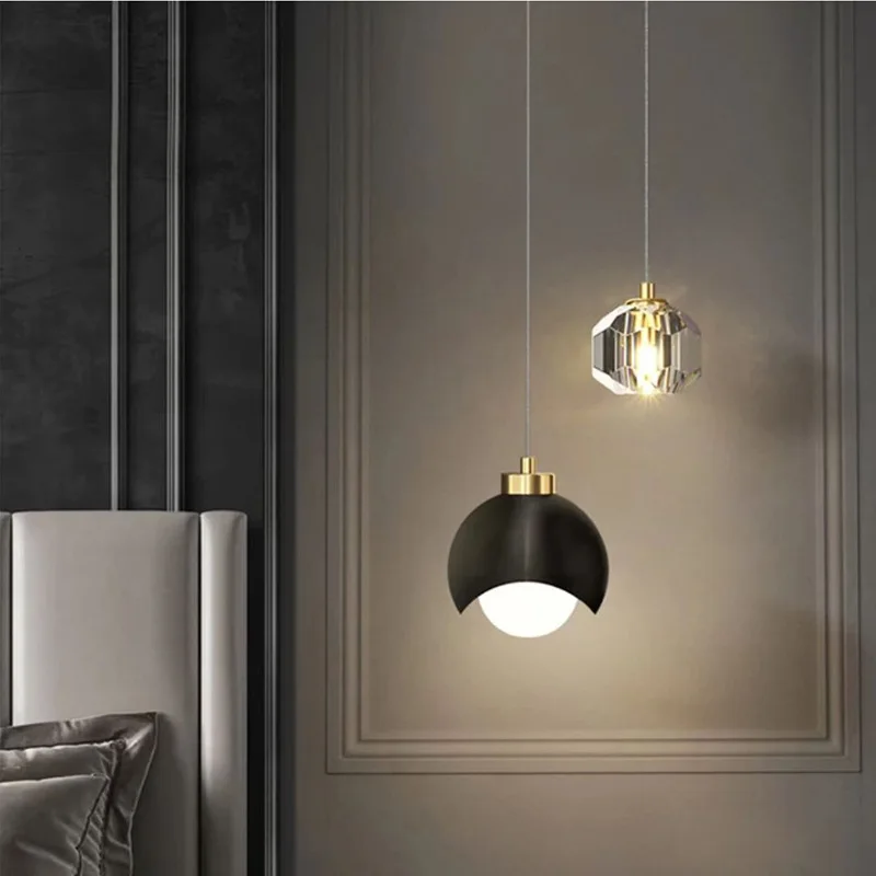 Contemporary Minimalists Pendant Lights Indoor Embellish LED Chandelier Bedroom Sitting Room Coffee House Suspension Luminaire