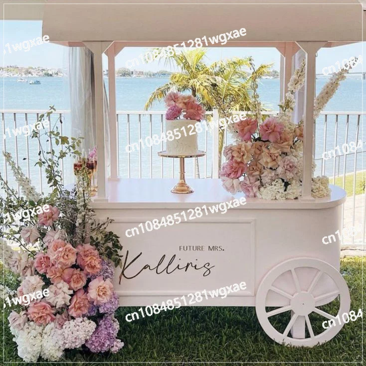 

Wooden Candy Cart with Wheels for Party Activities