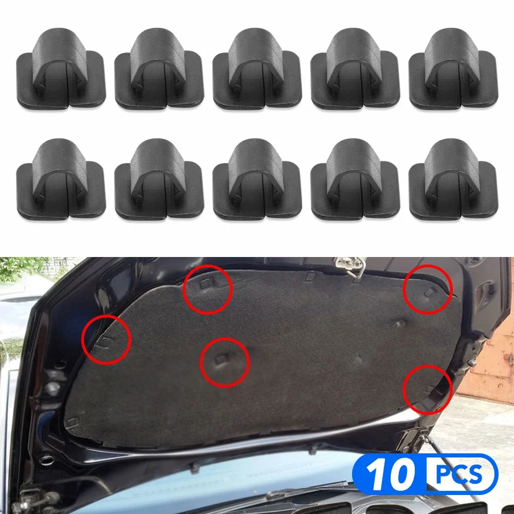 Engine Hood Bonnet Cover Insulation Pad Clips For Seat Altea 2004-2015 Altea Xl 2006 -2015 Arosa 1997-2004 Cordoba 1996-2009