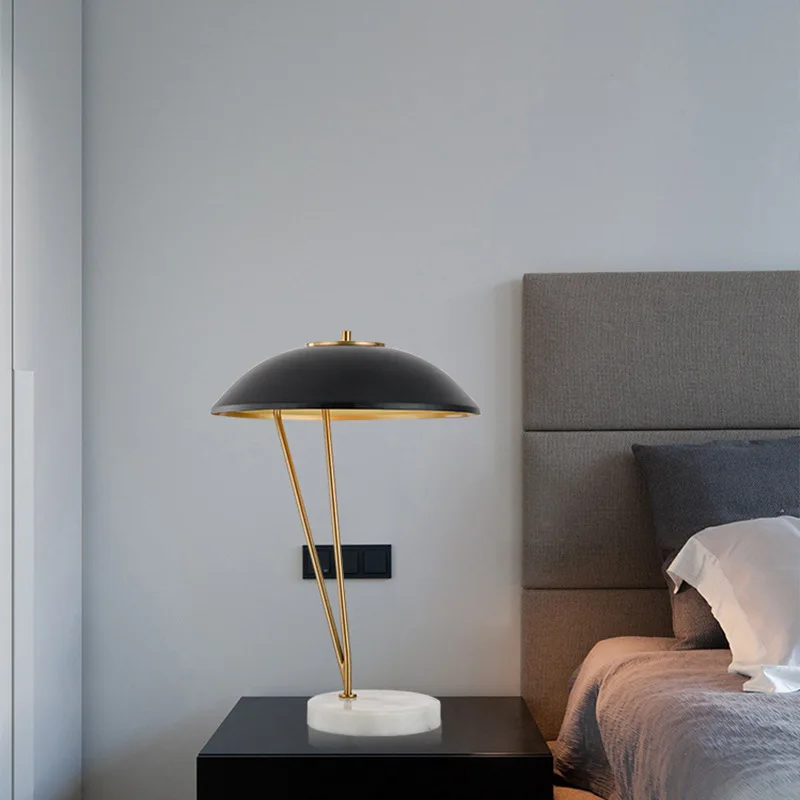 

Nordic Marble Iron G9 Led Black Reading Desk Lamp Lighting Living Room Bedside Design Creative Post-modern Table Lamp