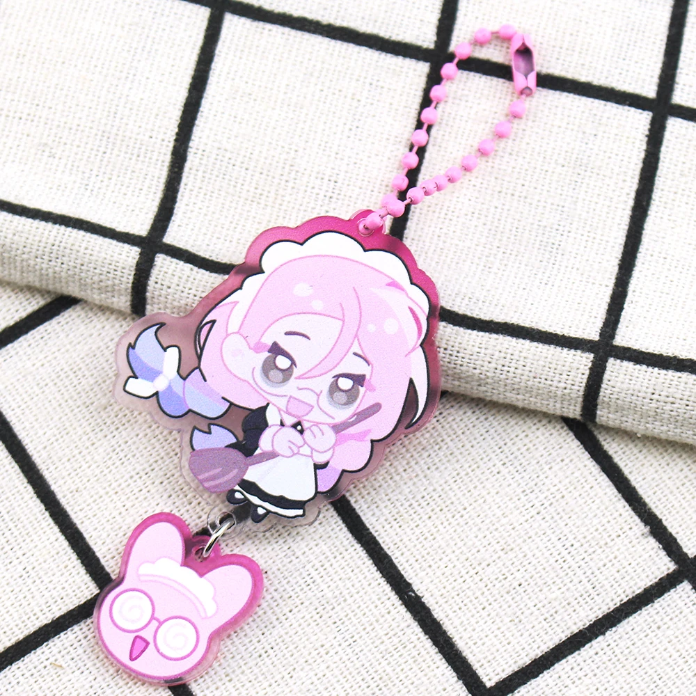 Anime Alien Stage Chain for Pants Keychain Cartoon MIZI&SUA Pendant Acrylic Key Chain