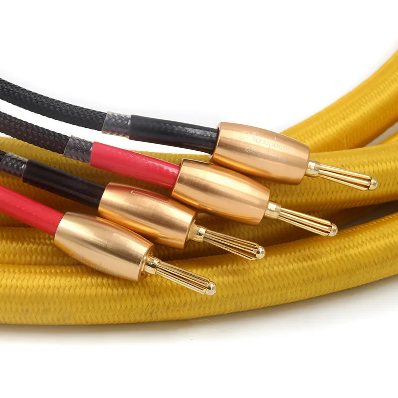 Japan Accuphase Golden Throat No. 1, Extreme Burning Grade, Professional HiFi Audio Speaker Cable, Fever Speaker Cable