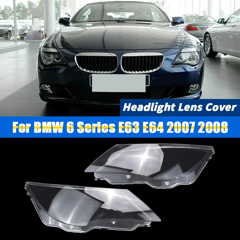 

For BMW 6 Series E63 E64 2007 2008 Car Headlight Cover Headlamp Shade dust cover for headlights car accessories automobil parts