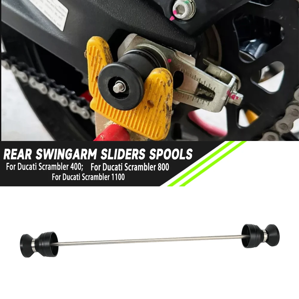 

Для Ducati Monster 696 795 797 Scrambler 400 800 1100, аксессуары для мотоциклов, задние ползунки маятника, катушки, подставка для паддока, бобины