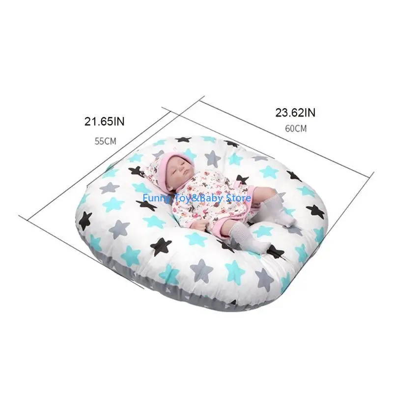 سرير بيبي عش السرير الوليد المتسكع سلة المحمولة سرير السفر مهد وسادة للرضع بنين بنات C90B