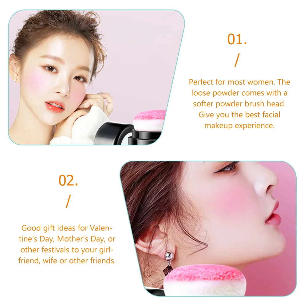Losse poederblush met natuurlijke afwerking en zachte bladerdeeg Paddestoelvorm Compact voor eenvoudig aan te brengen Blush voor gezichtsmake-up