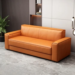 Skórzana sofa Futon Łóżka Modułowy włoski design Technologiczny narożnik Nordic Sofa Sleeper Puffs Sofa Con Relleno Meble domowe