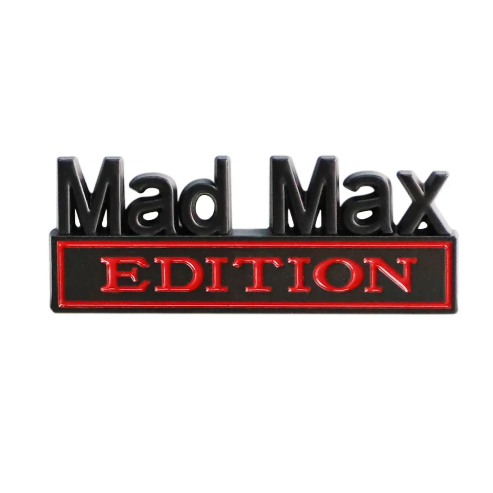 3D MAD MAX EDITION Leaf Plate Label Body Sticker Tail Sticker Car Modification Stickers Automobile Decoration Car Accessories
