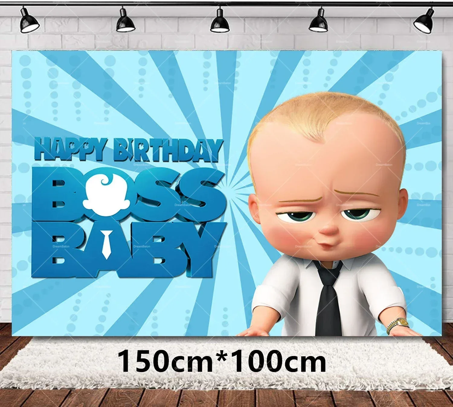 Bossed Baby Balloons BOSS Ballons Baby Shower Happy Birthday Banner Party Decoration Boy Disposable Tableware Kids Cake Topper