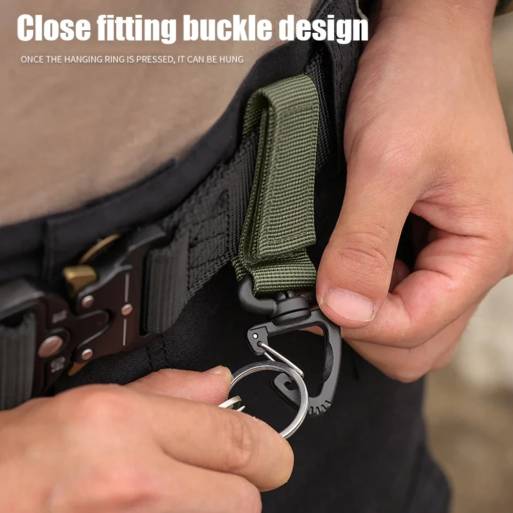 1-10 Stück Nylon-Hängehaken Karabiner Taktische Schnallen Gürtelclips Schlüsselanhänger Camping-Aufhängehaken Camping-Werkzeug – Detail 10