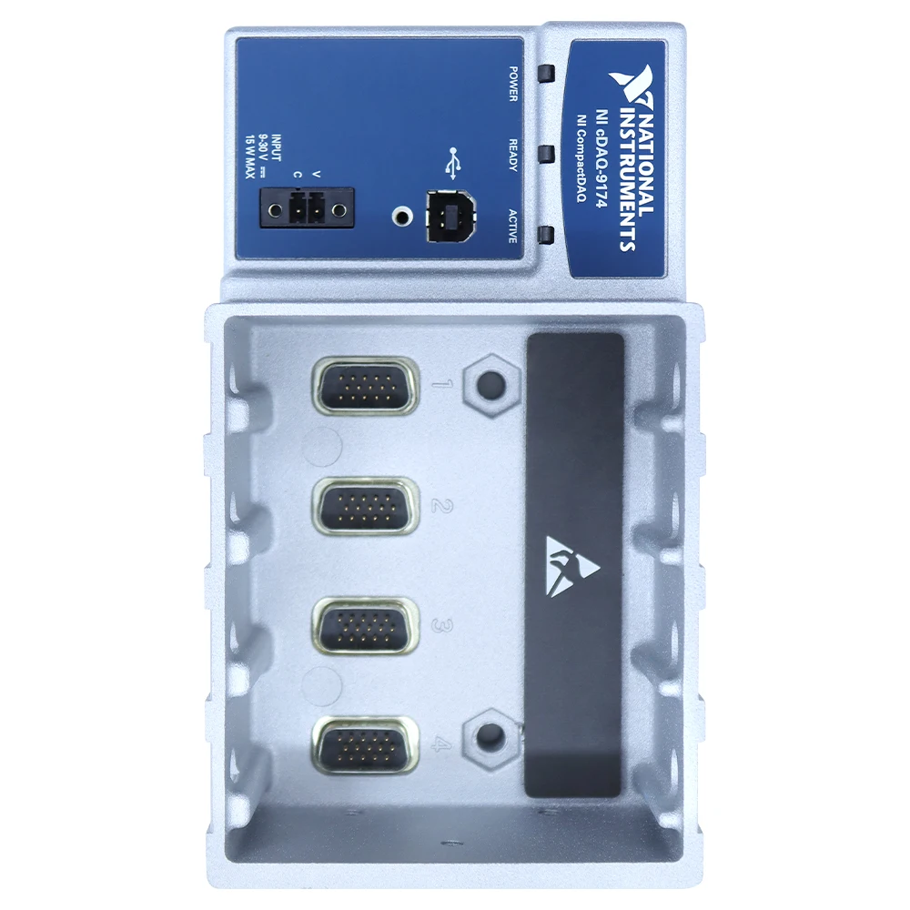 FOR NI cDAQ-9174 4-Slot USB CompactDAQ Chassis C Series I/O Module Carrier Board 32-Bit Counters Portable Sensor Measurement