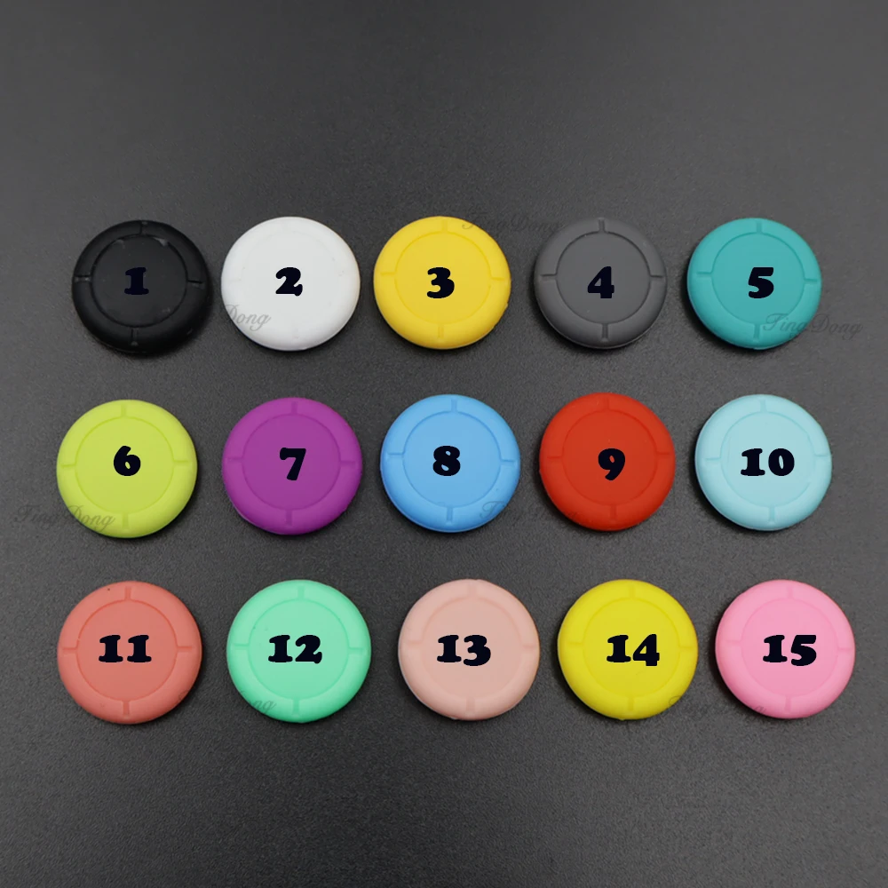 10pcs Rubber Grip Cap For Switch Controller 3D Analog Joystick Cover Silicone Thumbstick Cap For NS Joy-Con - view 3