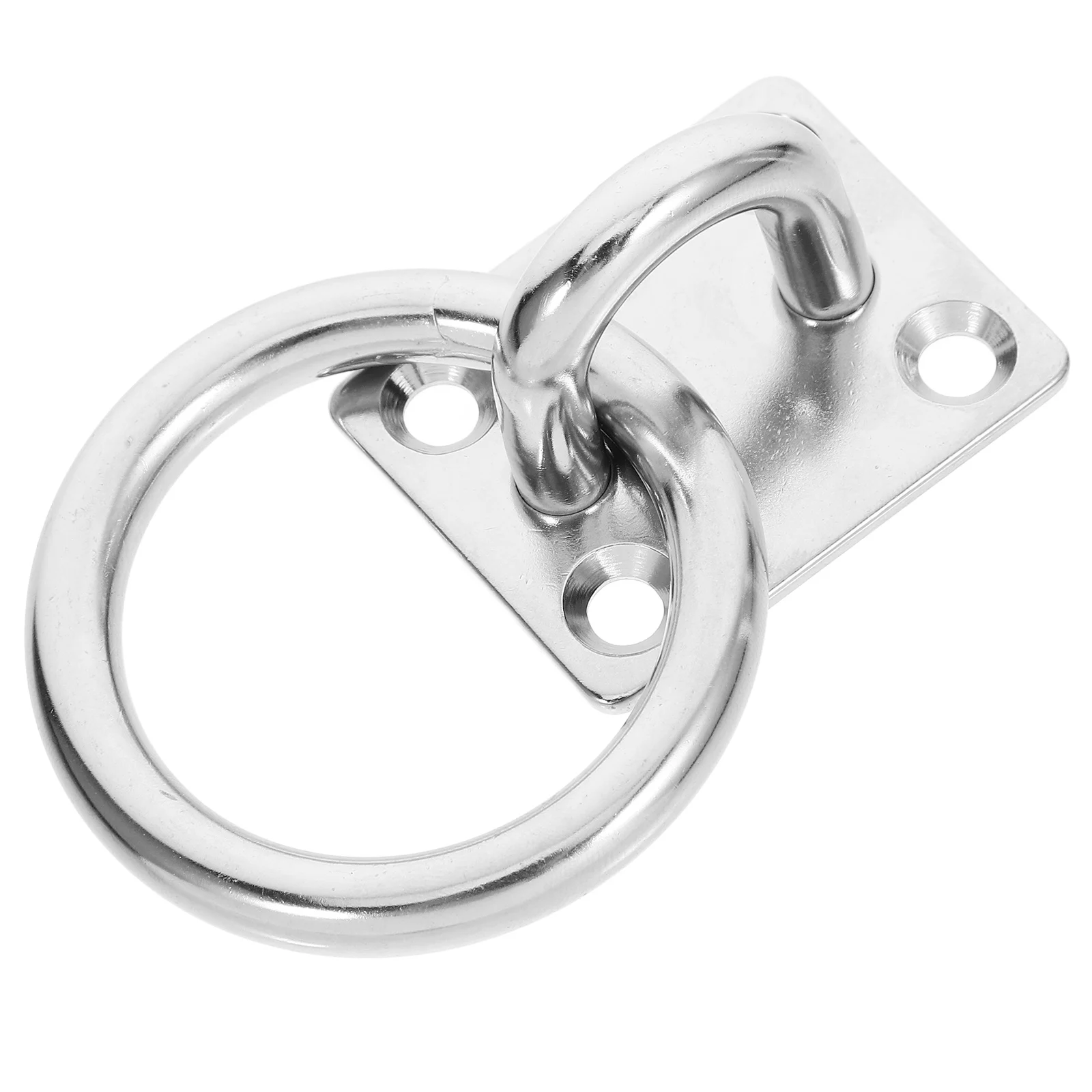 

Stainless Steel Square Eye Plate Heavy Duty Mount Hook Ceiling Wall Deck Tree Hanging Pad Eye Plate Hook Durable