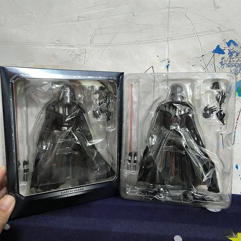 

Star Wars PVC Action Model Toys The Black Series Din Djarin Darth Vader Boxed Cartoon Anime Doll Children Ornament Toy