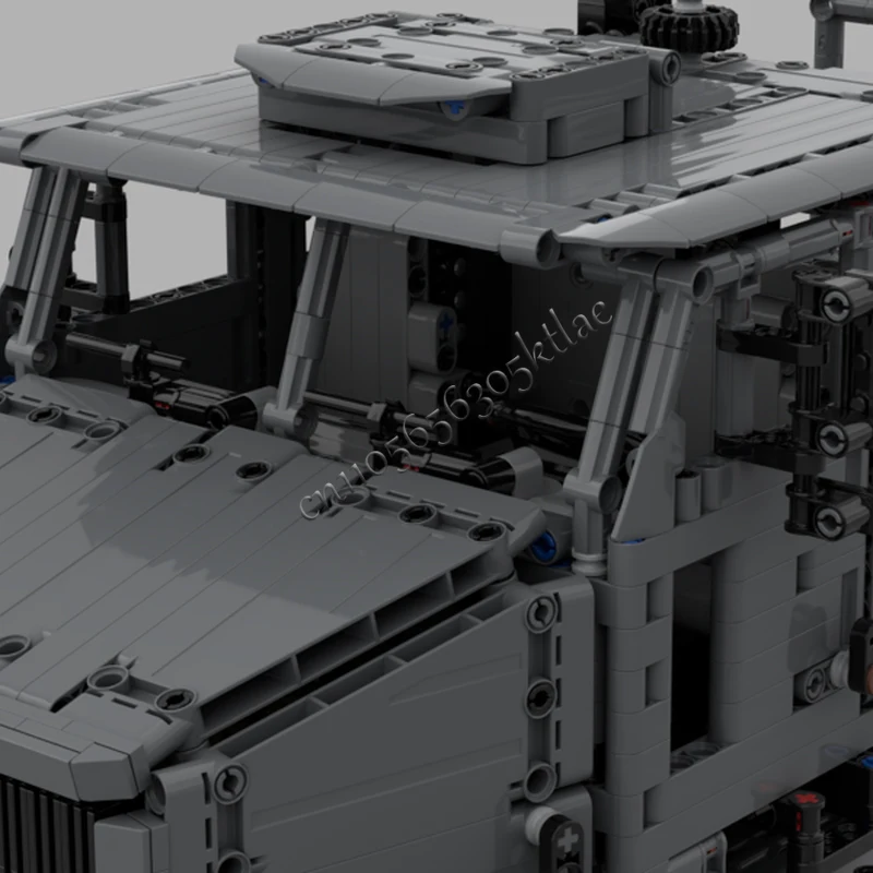 2929Parts M1070 Heavy Cargo Towing Truck Model MOC Buildin Blocks Bricks Creative Assembly Toys Children Surprise Festival Gifts