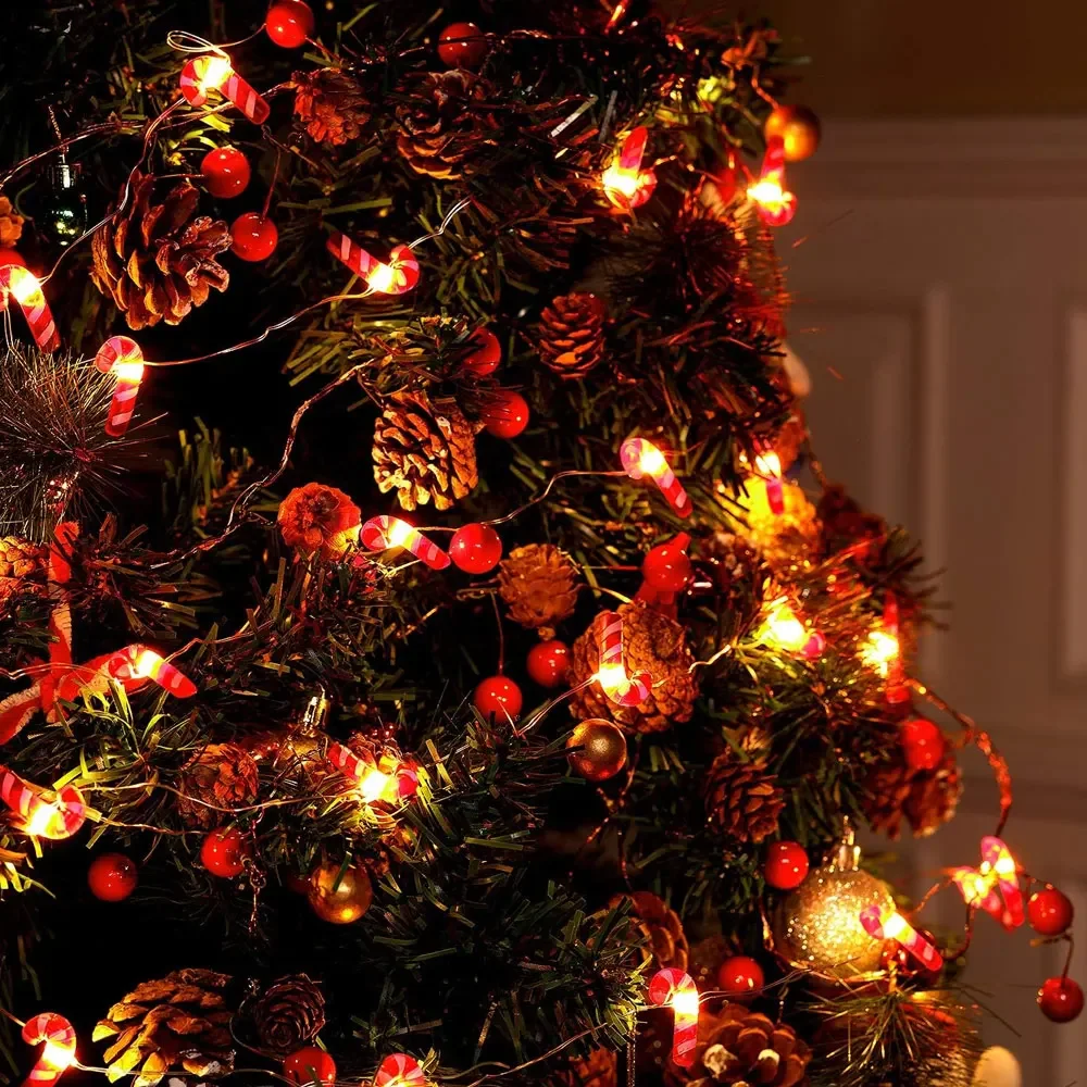 

2M 20LED Santa Snowflake Tree LED Light String Christmas Decoration for Home Christmas Ornament Christmas Decoration Gift