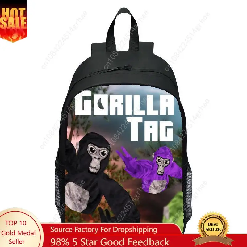

16 inch children's backpack printed game Gorilla tag elementary school backpack boys and girls backpack