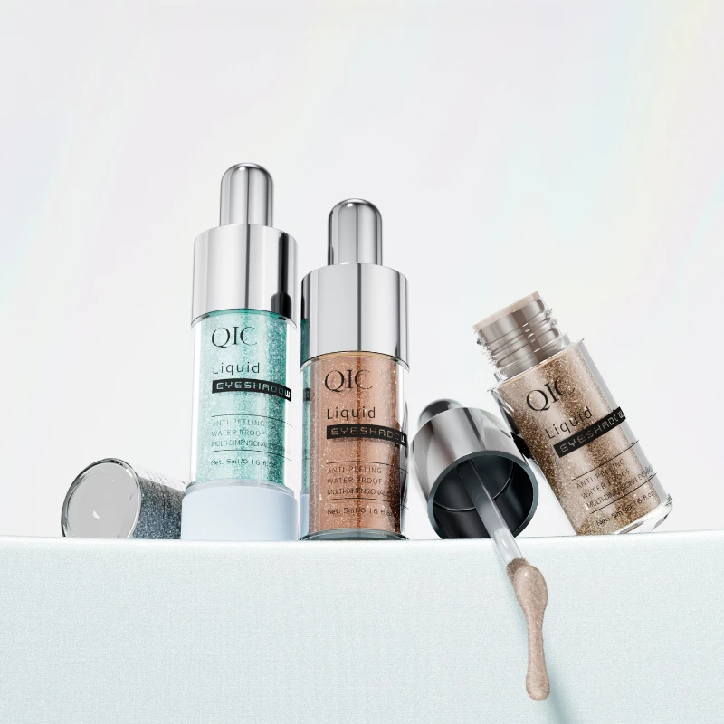 10 Color Pearlescent Liquid Eyeshadow Liquid Fine Shimmer High Light Glitter Eyeshadow delicate Long-Lasting Smudge-Proof Makeup