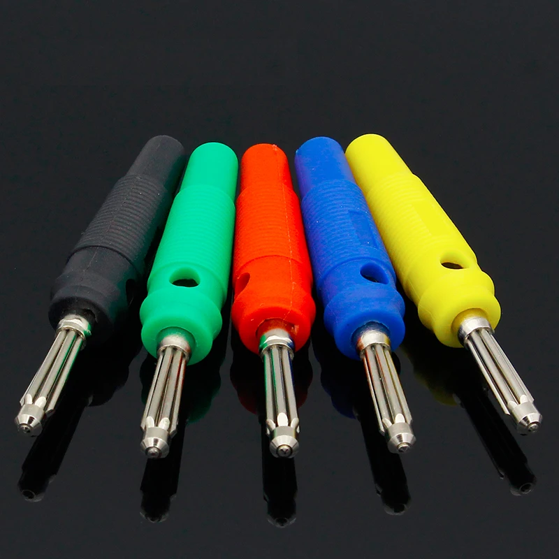 4MM Banana Plug Audio Speaker Connectors Amplifier Speaker Binding Post 4mm Banana Jack Plug For Cable Terminals