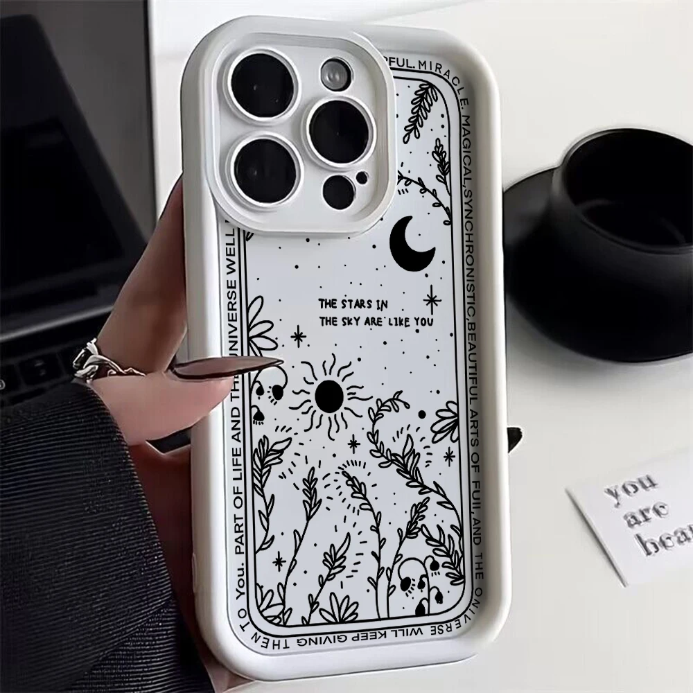 جراب هاتف بقمر جديد ونجمة ، غطاء بحزام يد ، أوبو A5 ، A7 ، A16 ، A17 ، A38 ، A53 ، A54 ، A55 ، A58 ، A72 ، A74 ، A76 ، A78 ، a94 ، A98 ، 4G ، 5G #4