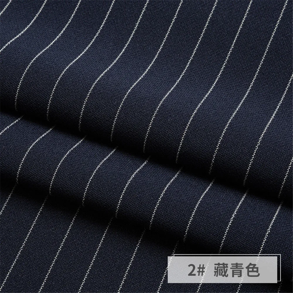 Classic Groom Wedding Suits Fit Slim Double Breasted Men's Blazer Pants 2 Pieces Sets Navy Stripes Man Custom Tuxedos Elegant