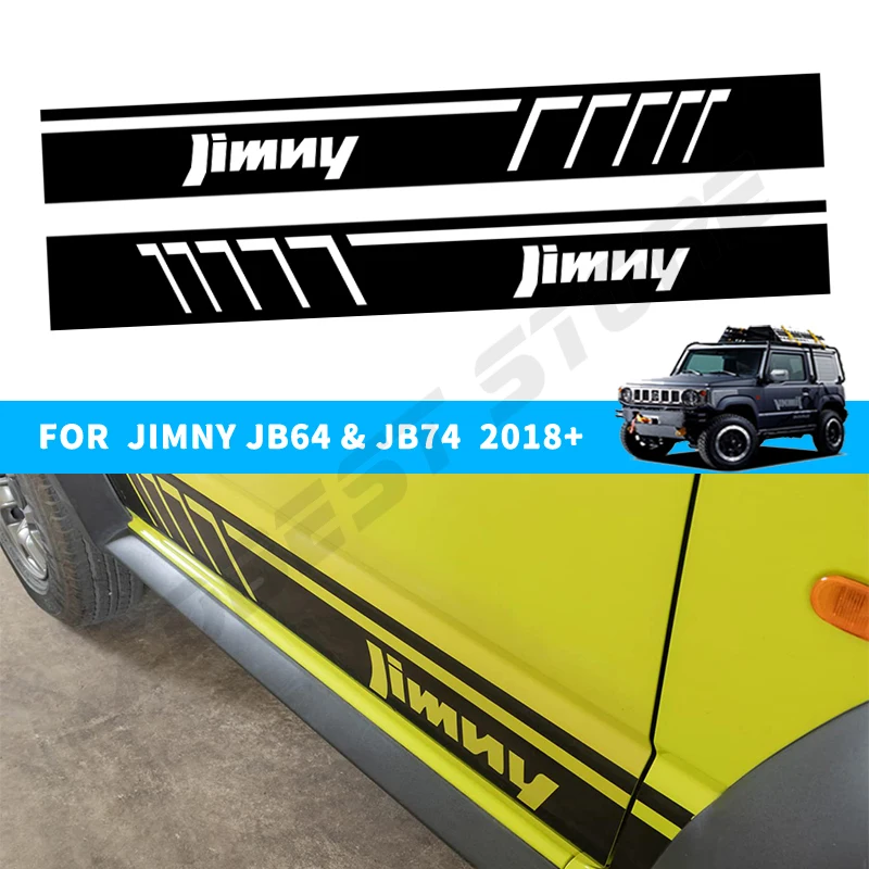 

2 шт., автомобильные наклейки на двери и боковые двери для Suzuki Jimny Sierra JB64 JB74 2019 2023, ПВХ автомобильные кузова, декоративные наклейки, автомобильные внешние аксессуары