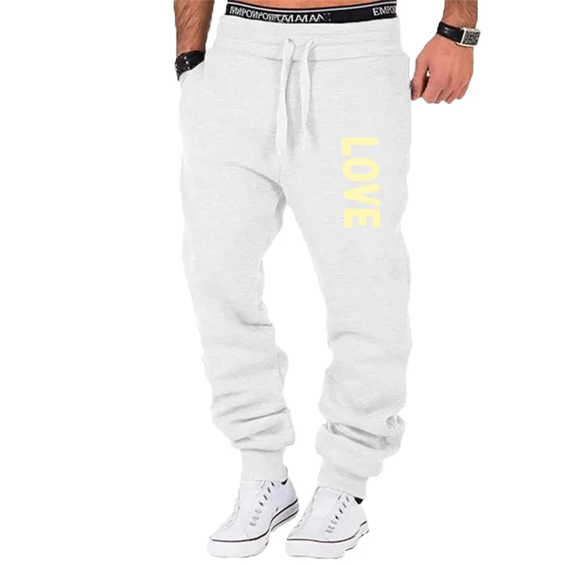 Viser de survêtement College LOVE pour hommes, pantalons de sport décontractés, pantalons de jogging doux, pantalons longs Fjadt, pantalons de course, neufs