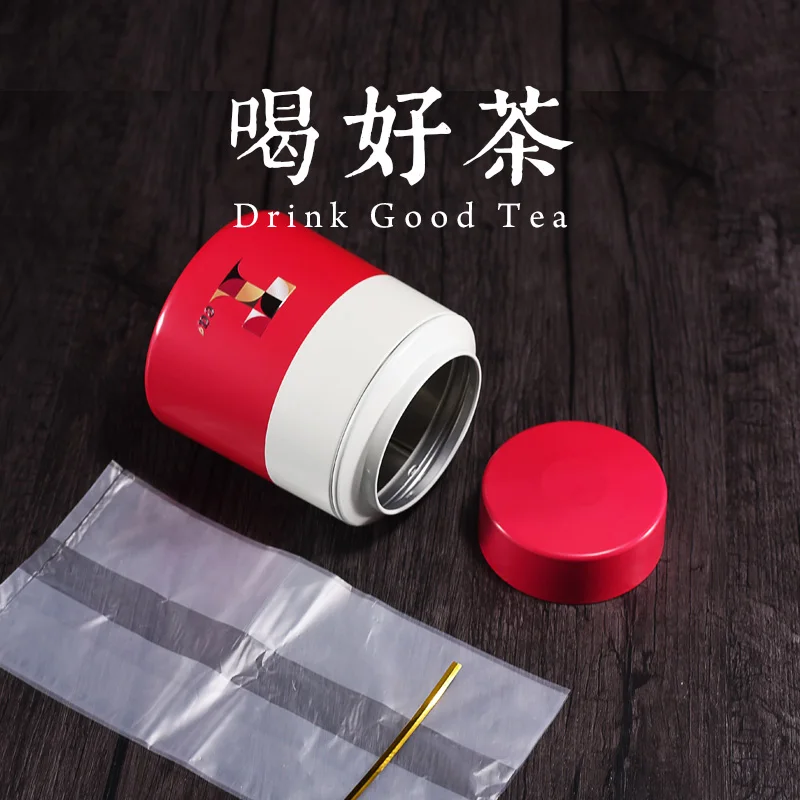 Tea Pot Metal Tin Pot with Lid Storage Pot Tea Container Tea Bag Storage Box Sealed Pot Living Room Tea Set Home Decoration