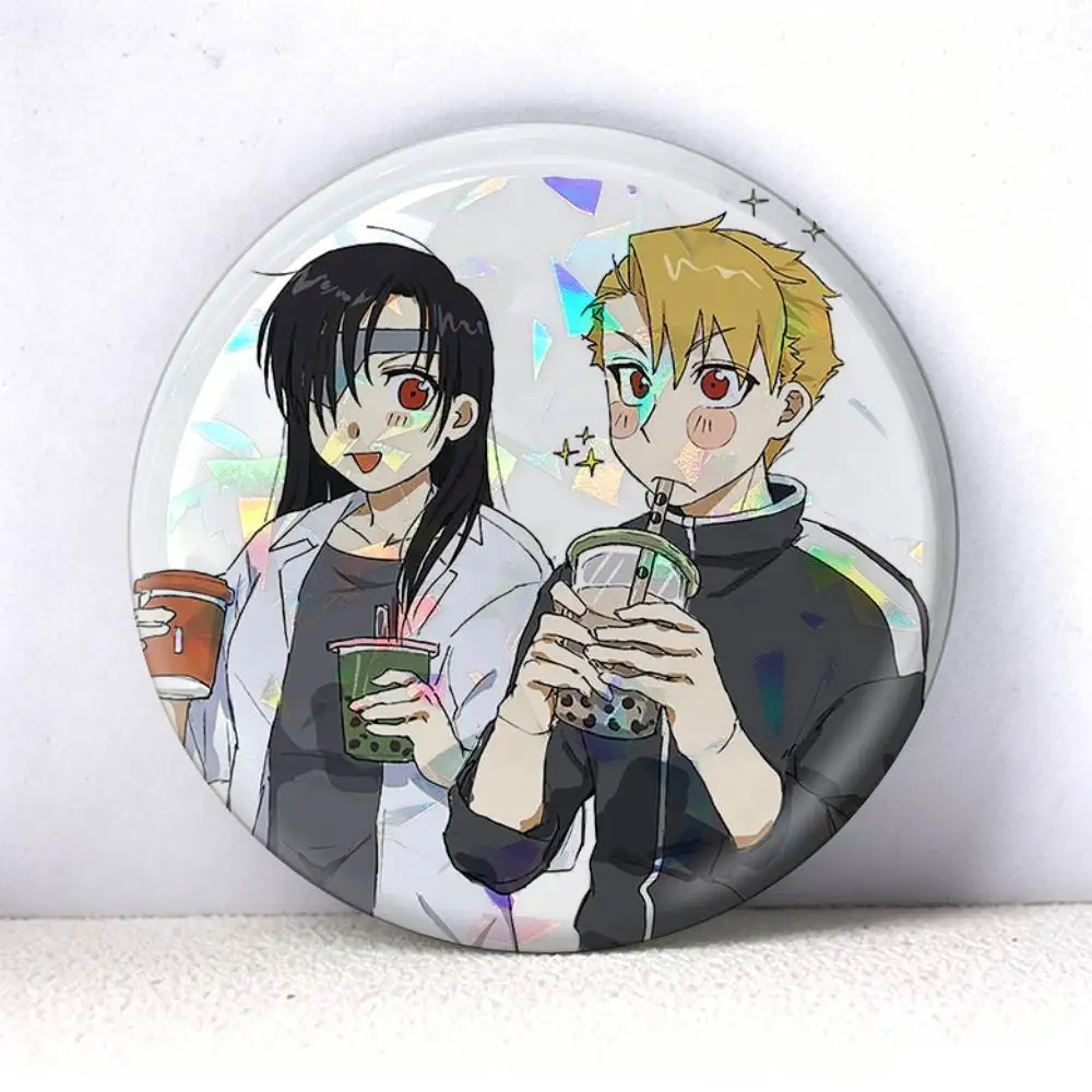 Daemons of the shadow Realm Yomi no Tsugai Manga  75mm 44mm 25mm Brooch Backpack Hat Pins Accessories Toys Badge