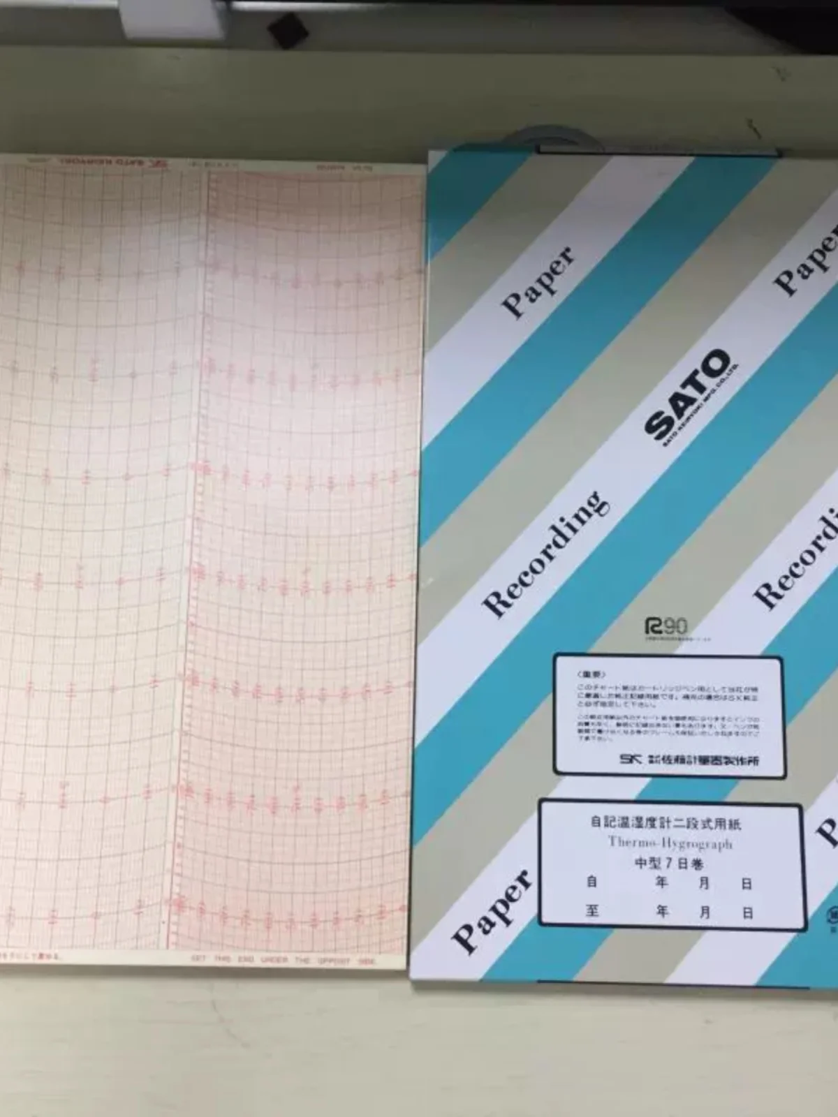 Temperature and Humidity 7 Days Recording Paper 7210-62 7210-64