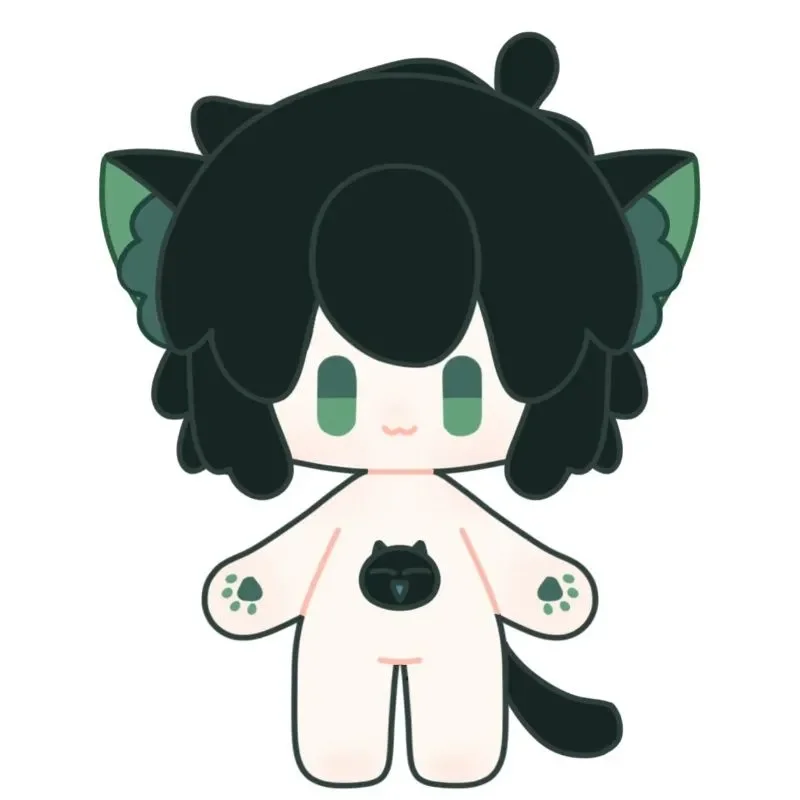 Stuffed 20cm Anime The Legend of Hei White Hair Role Cosplay Plush Doll Toys for Festival Gift or Kids Friends Birthday Gift