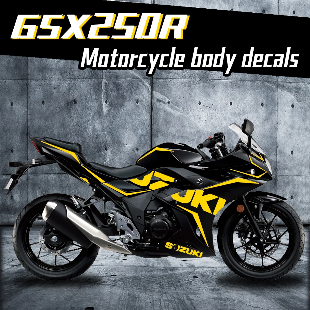 Für gsx250r motorrad reflektierende aufkleber streifen band zubehör dekoration wasserdicht für gsx250r körper abziehbilder