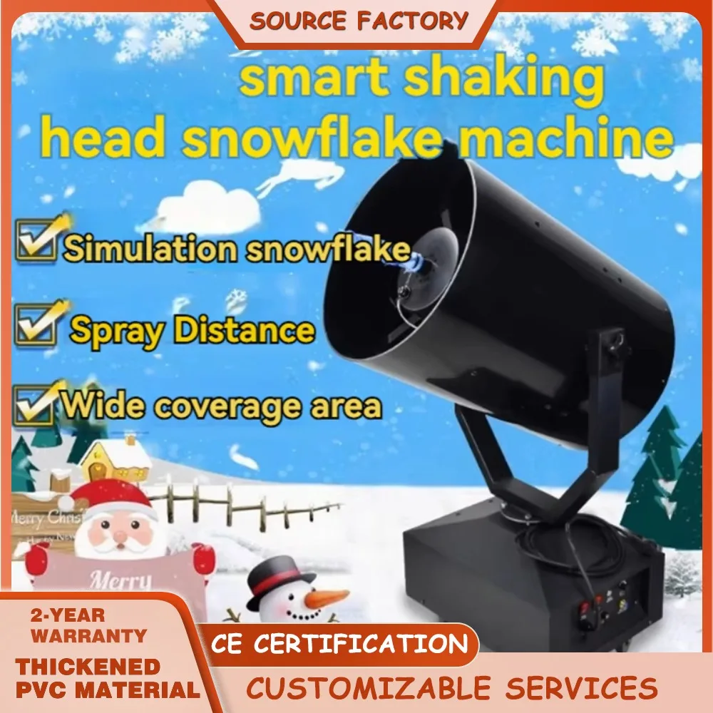

Высокая мощность 360 ° Снегогенератор с вращающейся головкой для профессионального использования на открытом воздухе, оборудование для распыления снега для сцены, вечеринок и мероприятий, 1500-4000 Вт