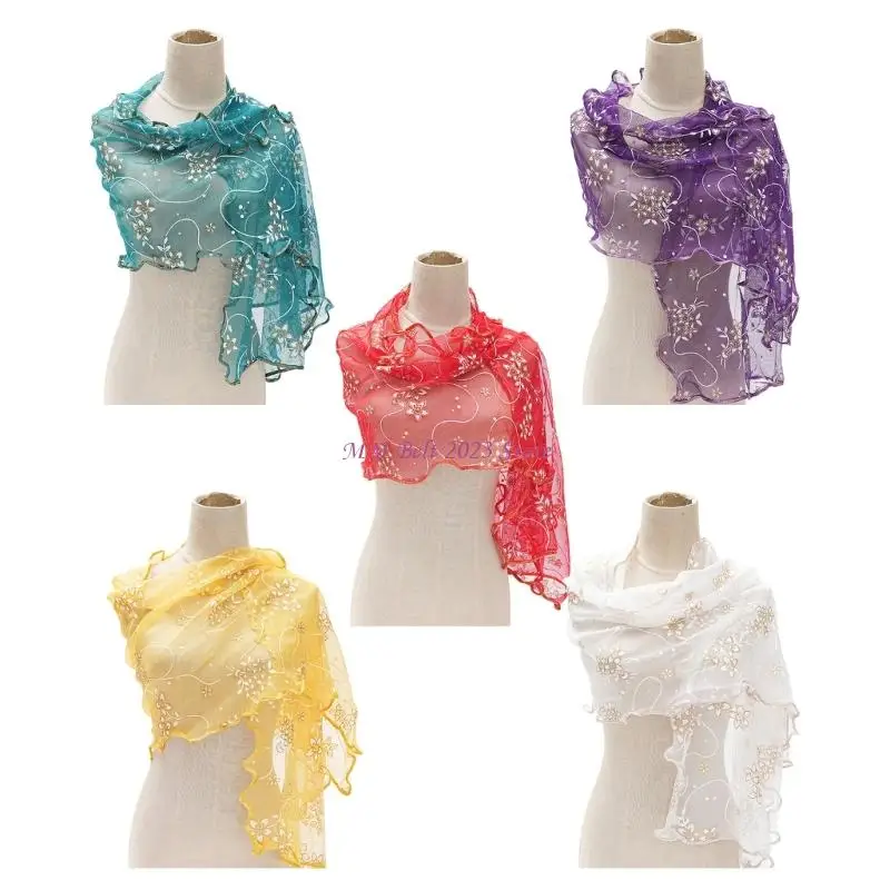 

49me Premium Polyester Scarf Sharf Floral Readges идеально подходит для профессионального наряда